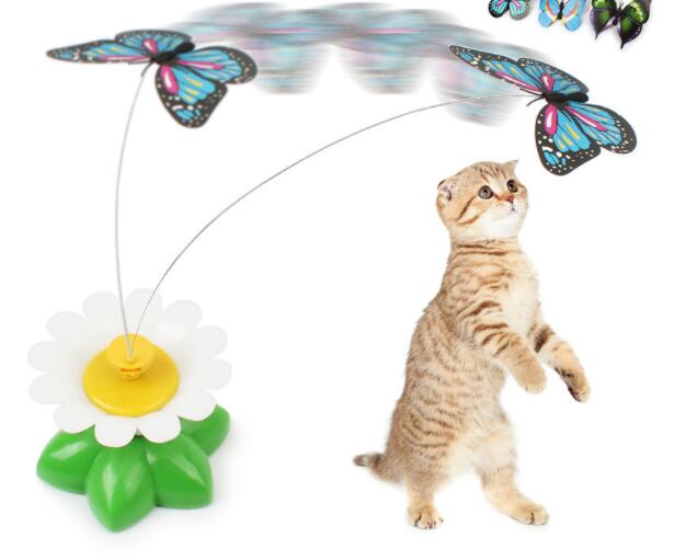 Electric Automatic Rotating Flower Pet Products